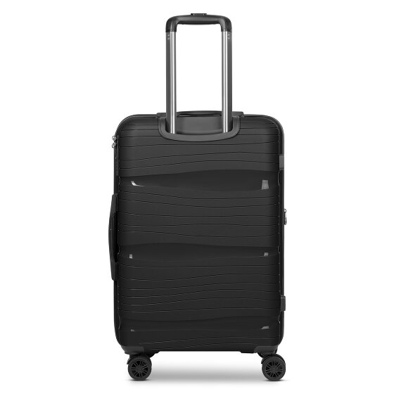 d&n Travel Line 4300-Plus 4 Rollen Trolley M 65 cm mit Dehnfalte