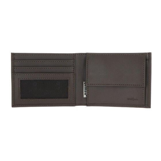 oxmox Leather Geldbörse RFID Schutz Leder 11 cm