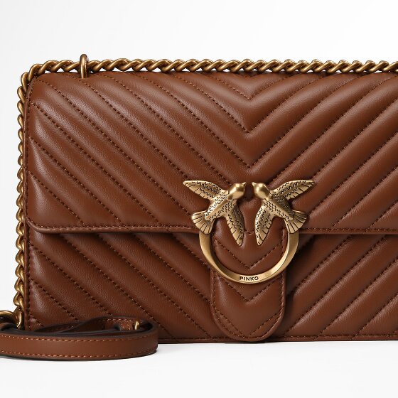 PINKO Love One Umhängetasche Leder 26.5 cm