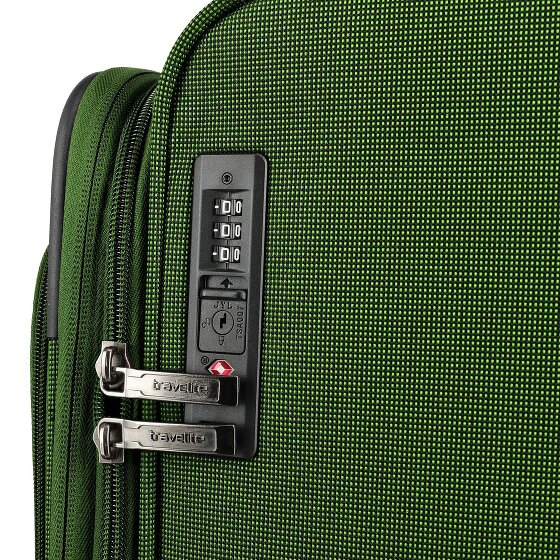 Travelite Cubis 4 Rollen Kofferset 5-teilig mit Dehnfalte