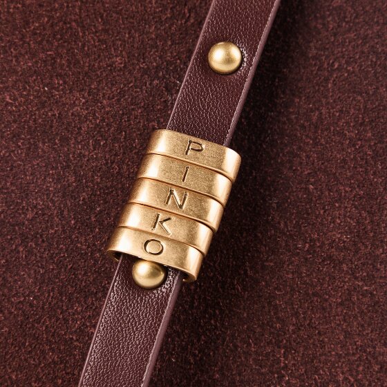 PINKO Love Soft Clutch Tasche Leder 20 cm