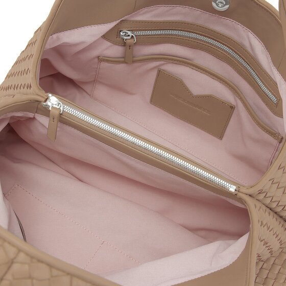 LES VISIONNAIRES Paz Weave Silky Schultertasche Leder 42 cm