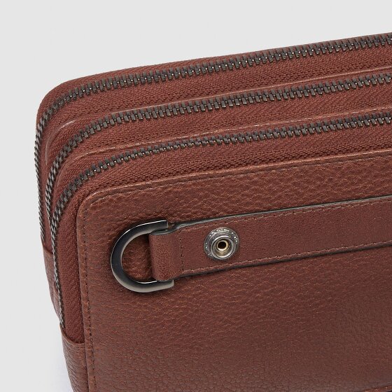 Piquadro Cronus Kulturbeutel Leder 19.5 cm