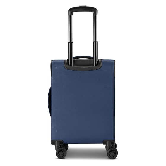 Bugatti Valencia Soft 4 Rollen Kabinentrolley S 55 cm mit Dehnfalte