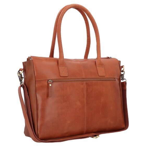 Burkely Vintage Valerie Schultertasche Leder 39 cm Laptopfach