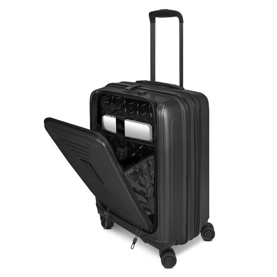 Redolz Essentials 14 4 Rollen Kabinentrolley S 55 cm Laptopfach mit Dehnfalte