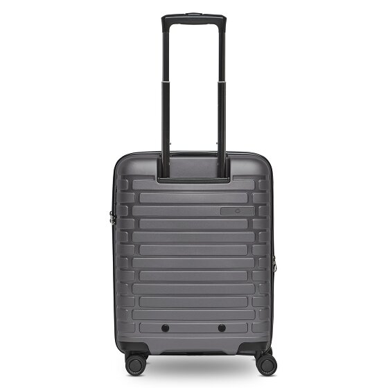 Pactastic Collection 04 THE CABIN + 4 Rollen Kabinentrolley S 55 cm mit Dehnfalte