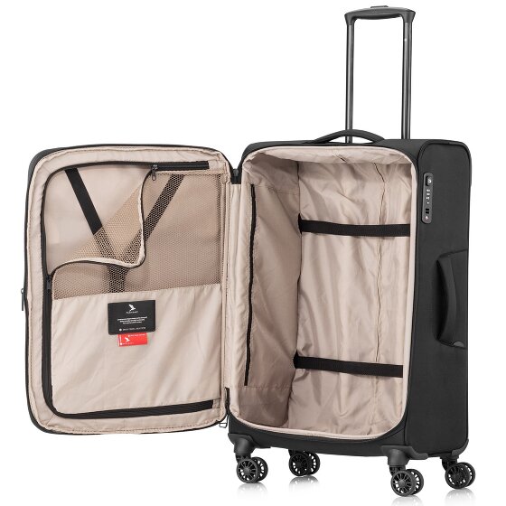 Pack Easy GoOn 4 Rollen Trolley M 67 cm mit Dehnfalte