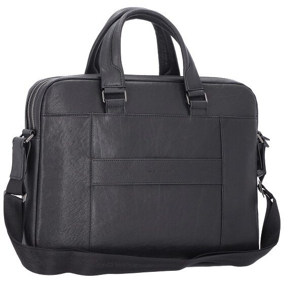 Piquadro Black Square Aktentasche Leder 40 cm Laptopfach