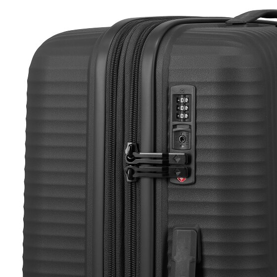 Travelite Air Stripe 4 Rollen Kofferset 3-teilig mit Dehnfalte