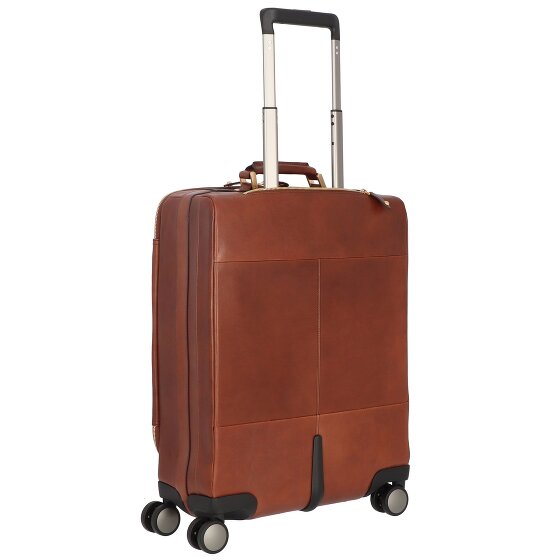 The Bridge Viaggio 4-Rollen Kabinentrolley Leder 53 cm