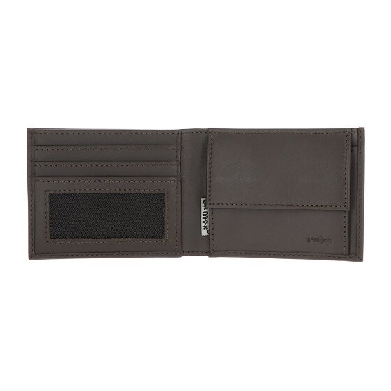 oxmox Leather Geldbörse RFID Schutz Leder 11 cm