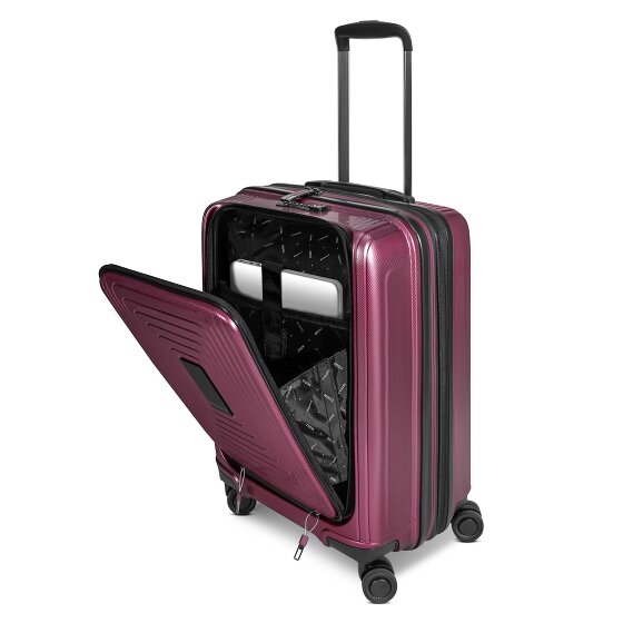 Redolz Essentials 14 4 Rollen Kabinentrolley S 55 cm Laptopfach mit Dehnfalte