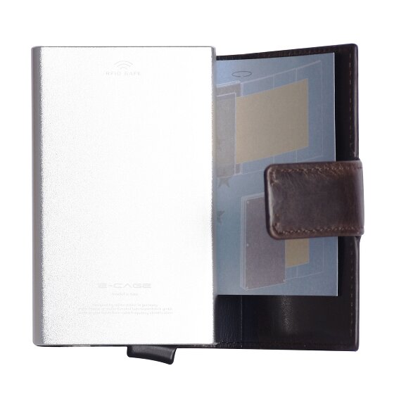 Maître Birkheim C-Two Kreditkartenetui RFID Schutz Leder 6.5 cm