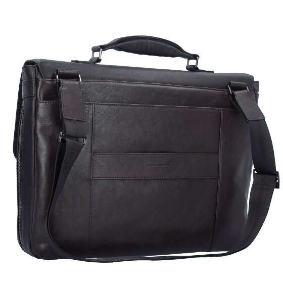 Piquadro Black Square Aktentasche Leder 40 cm Laptopfach