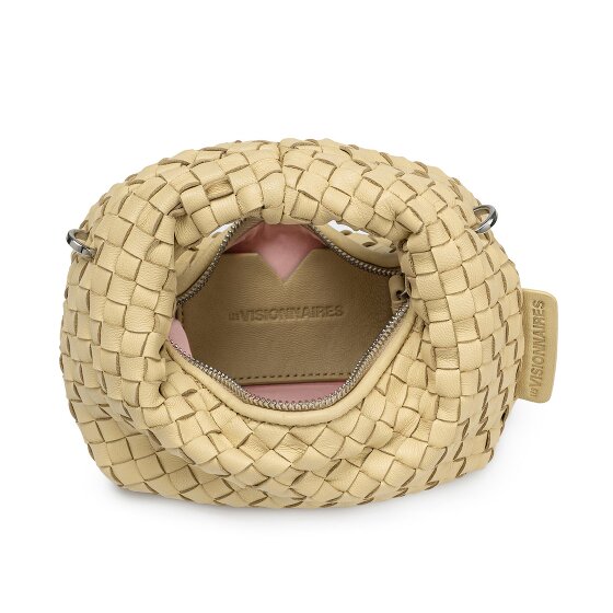 LES VISIONNAIRES Greta Micro weave Handtasche Leder 20 cm