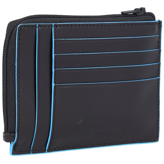 Piquadro Blue Square Kreditkartenetui RFID Schutz Leder 12 cm Geschenkbox