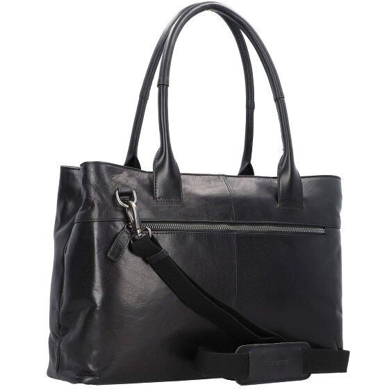 Plevier Rock Amber Schultertasche Leder 43 cm Laptopfach