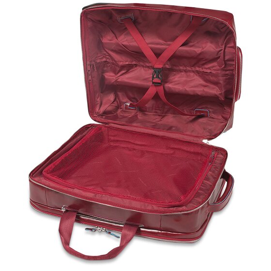 Piquadro Blue Square 2 Rollen Businesstrolley Leder 51 cm Laptopfach