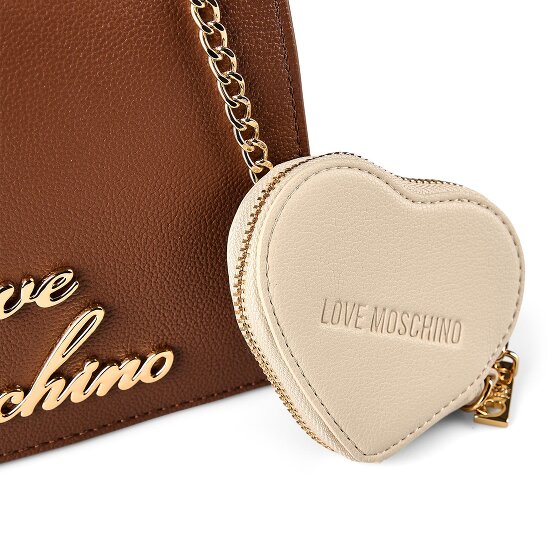 Love Moschino Heart Charm Handtasche Leder 21 cm