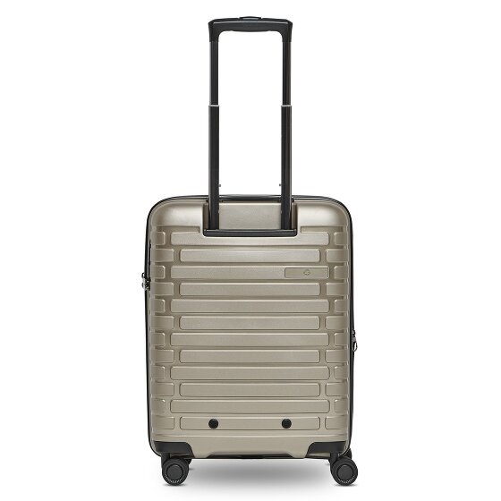 Pactastic Collection 04 THE CABIN + 4 Rollen Kabinentrolley S 55 cm mit Dehnfalte