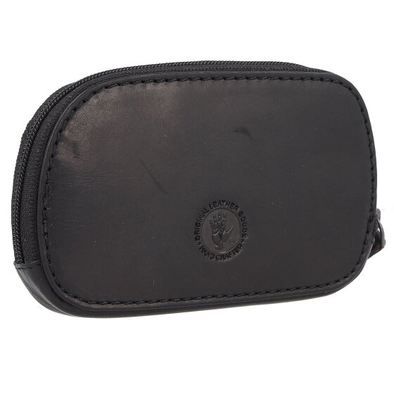 Greenburry Pure Black Schlüsseletui Leder 12 cm