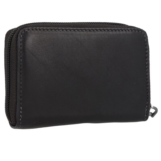 Greenland Nature Black Nappa Kreditkartenetui RFID Leder 11 cm