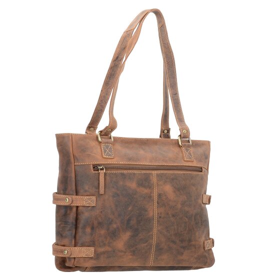 Greenburry Vintage Schultertasche Leder 36 cm