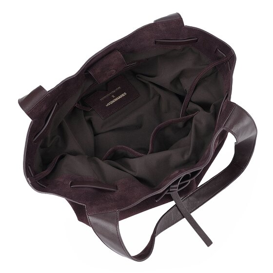 LES VISIONNAIRES Garbriella Shopper Tasche Leder 40 cm