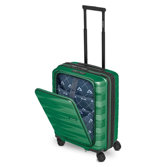 Bergpfeil Travel 4 Rollen Kabinentrolley 55 cm Laptopfach mit Dehnfalte