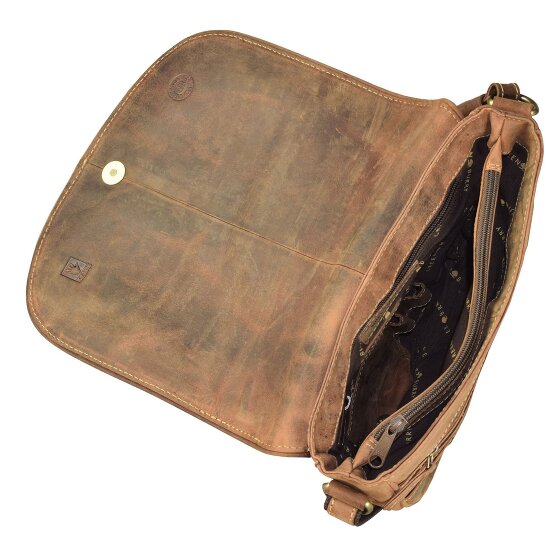 Greenburry Vintage Umhängetasche Leder 28 cm
