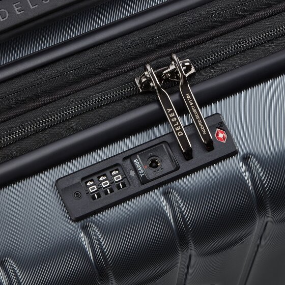 Delsey Paris Longitude 4 Rollen Kabinentrolley 55 cm mit Dehnfalte