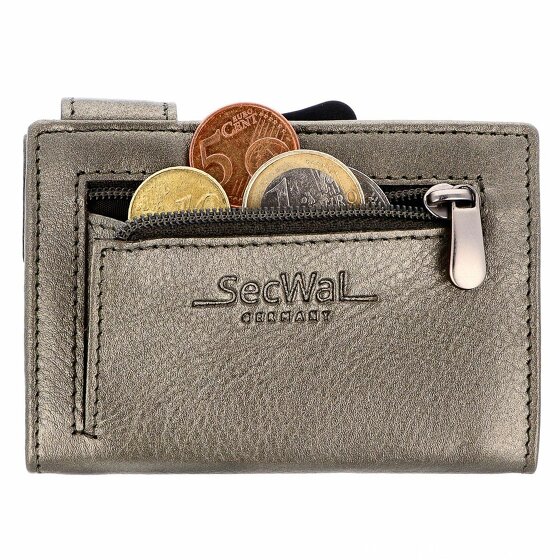 SecWal Kreditkartenetui Geldbörse RFID Leder 9,5 cm
