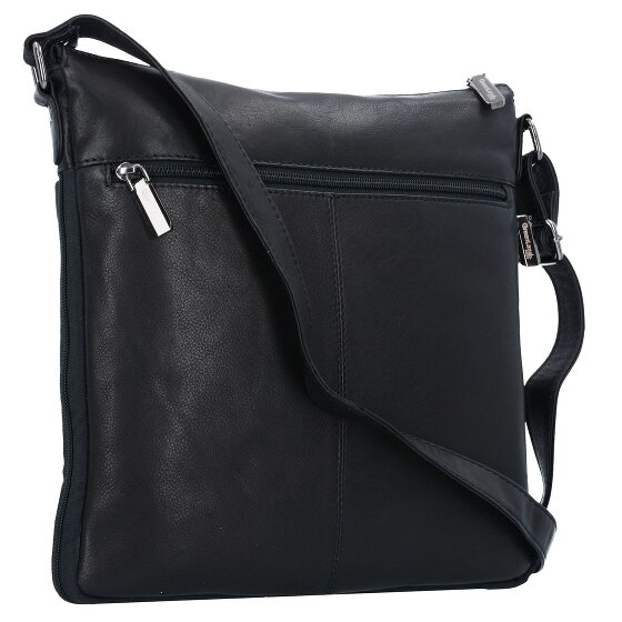 Greenland Nature Black Nappa Umhängetasche Leder 29 cm