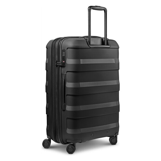Redolz Pro PP 4 Rollen Trolley 66 cm mit Dehnfalte