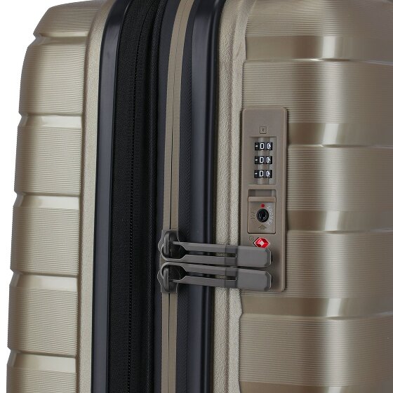 Travelite Air Base 4 Rollen Kabinentrolley 55 cm mit Dehnfalte