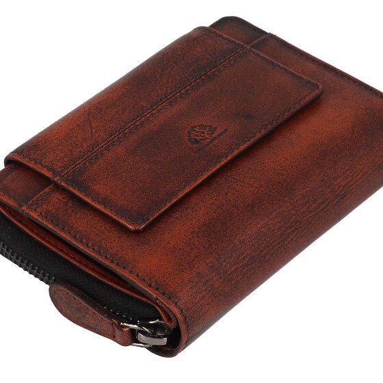 Greenburry Destressed Geldbörse RFID Schutz Leder 13.5 cm