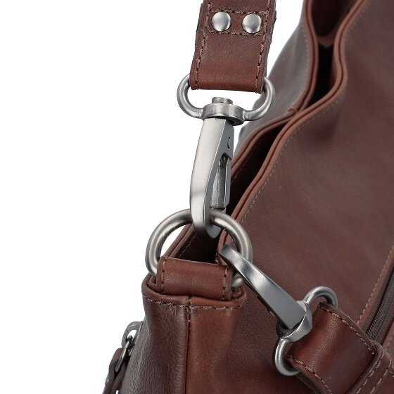 Jack Kinsky Schultertasche Leder 33 cm