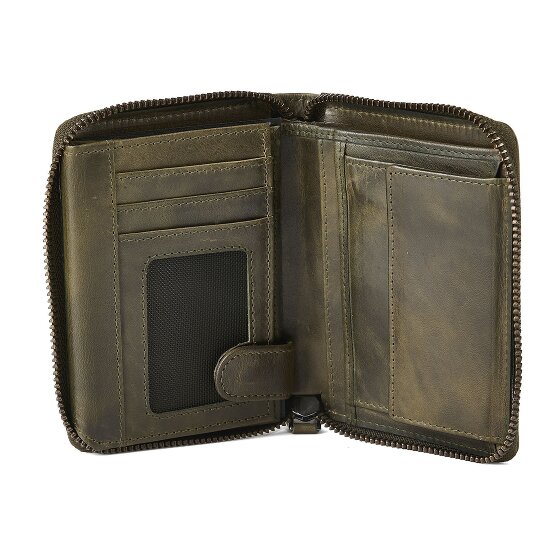 Greenburry Newport Geldbörse RFID Schutz Leder 13 cm