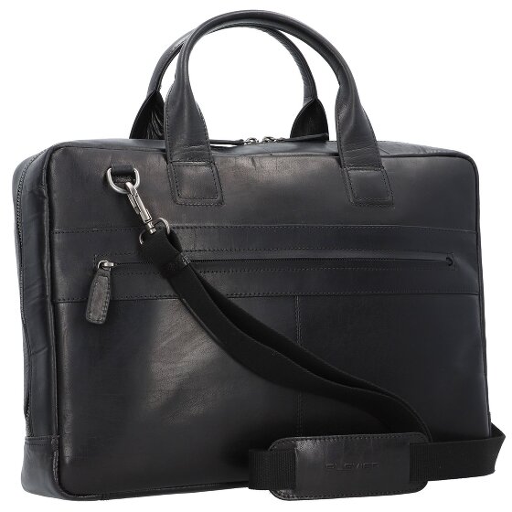 Plevier Rock Aktentasche RFID Schutz Leder 43 cm Laptopfach