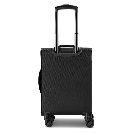 Bugatti Valencia Soft 4 Rollen Kabinentrolley S 55 cm mit Dehnfalte