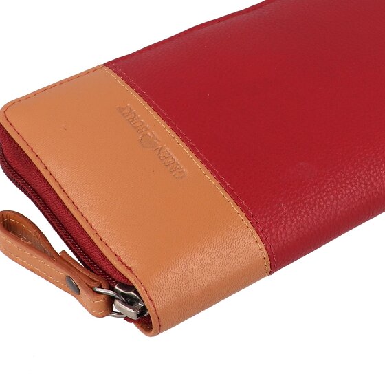 Greenburry Nappa Geldbörse RFID Schutz Leder 19.5 cm