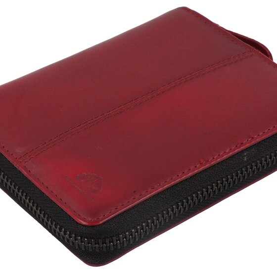 Greenburry Destressed Geldbörse RFID Schutz Leder 13 cm
