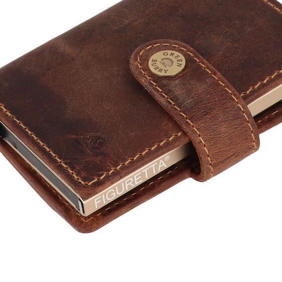 Greenburry Vintage Geldbörse RFID Schutz Leder 7.5 cm