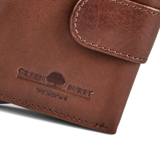 Greenburry Newport Geldbörse RFID Schutz Leder 9.5 cm