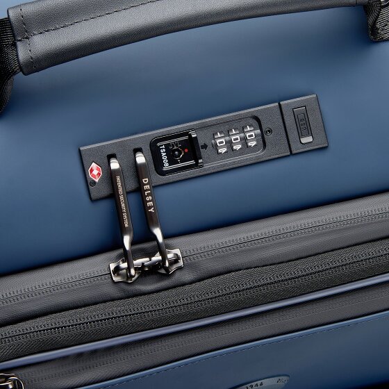 Delsey Paris Turenne Soft 4 Rollen Kabinentrolley 55 cm mit Dehnfalte