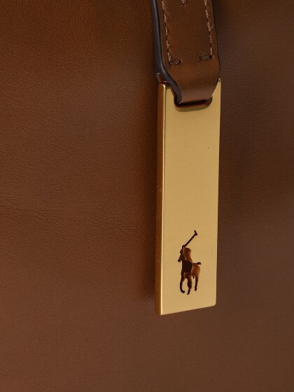 POLO RALPH LAUREN Polo ID Handtasche Leder 25 cm