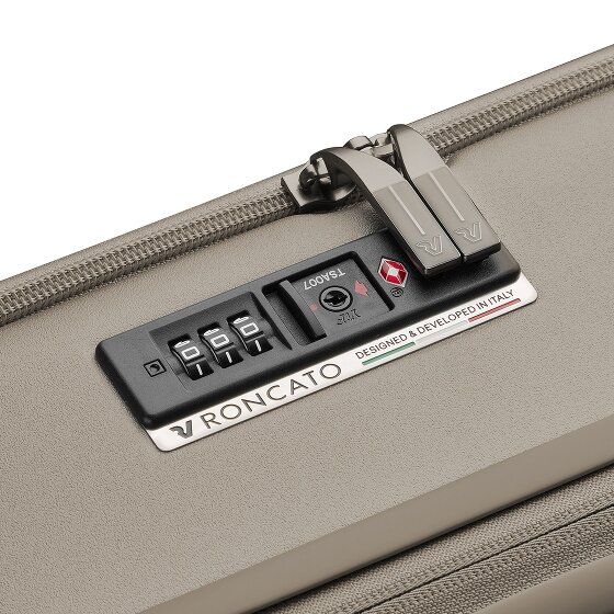 Roncato Florence 4-Rollen Kabinentrolley 55 cm mit Dehnfalte Laptopfach