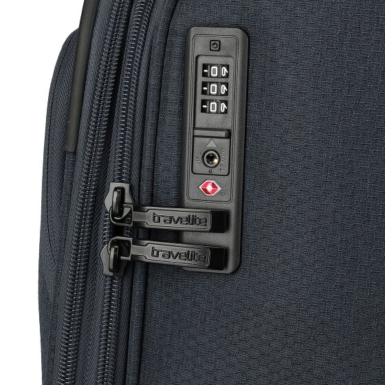 Travelite Kick Off 4 Rollen Trolley M 67 cm mit Dehnfalte