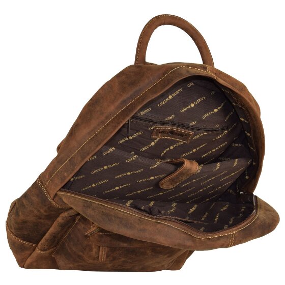 Greenburry Vintage Retro Rucksack Leder 42 cm Laptopfach